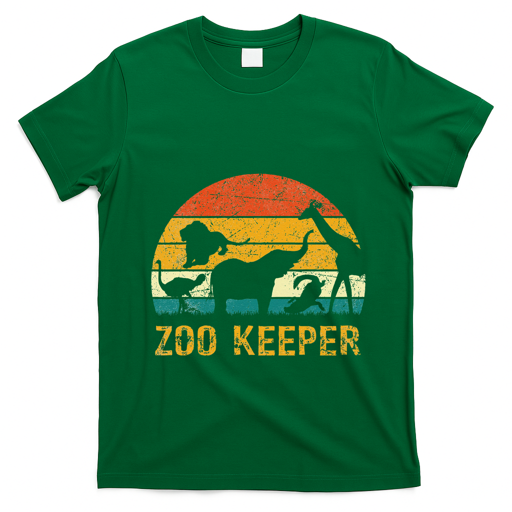 Zoo Keeper Funny Halloween Costume T-Shirt - Irish Green