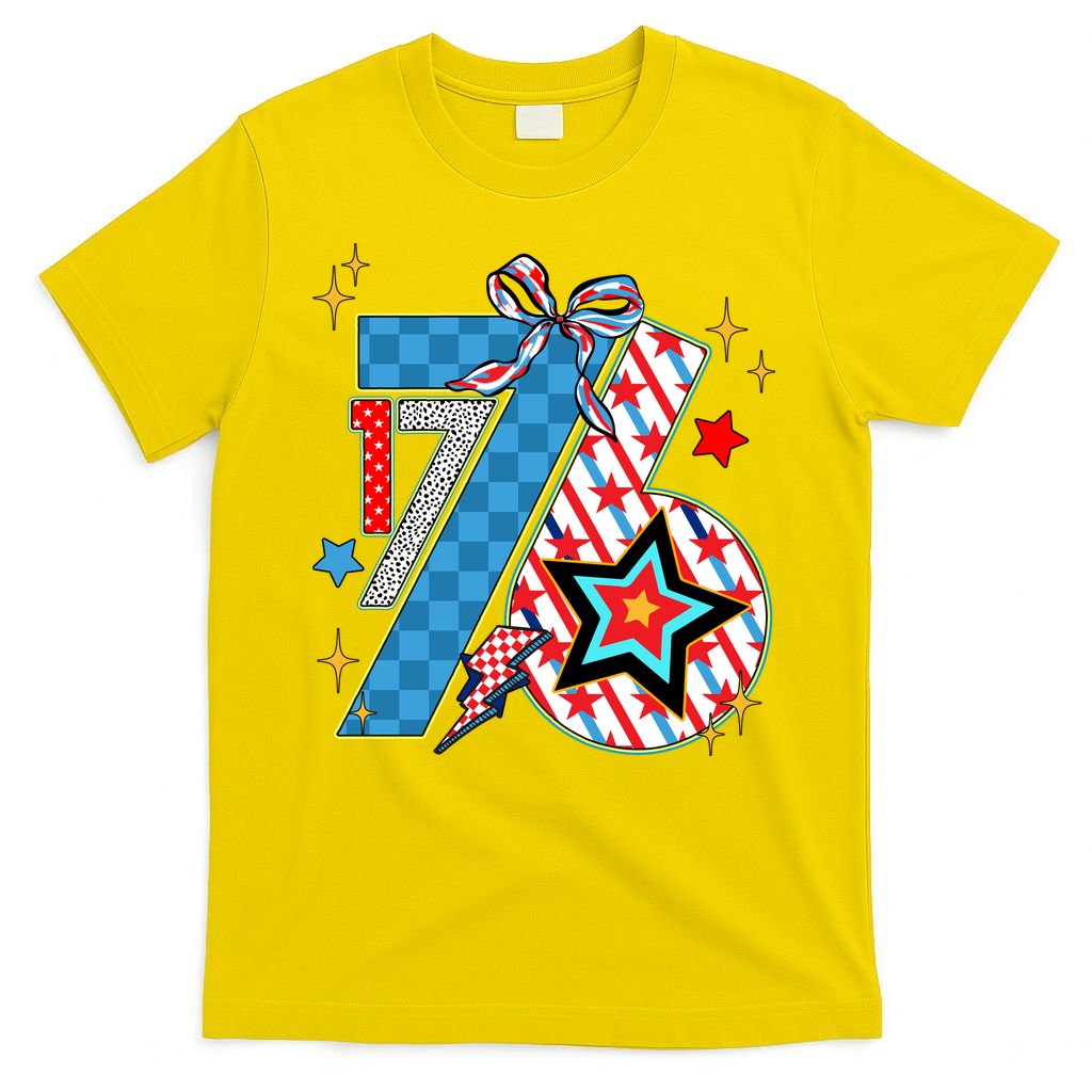 America 1776 4th Of July Retro 80s Style T-Shirt