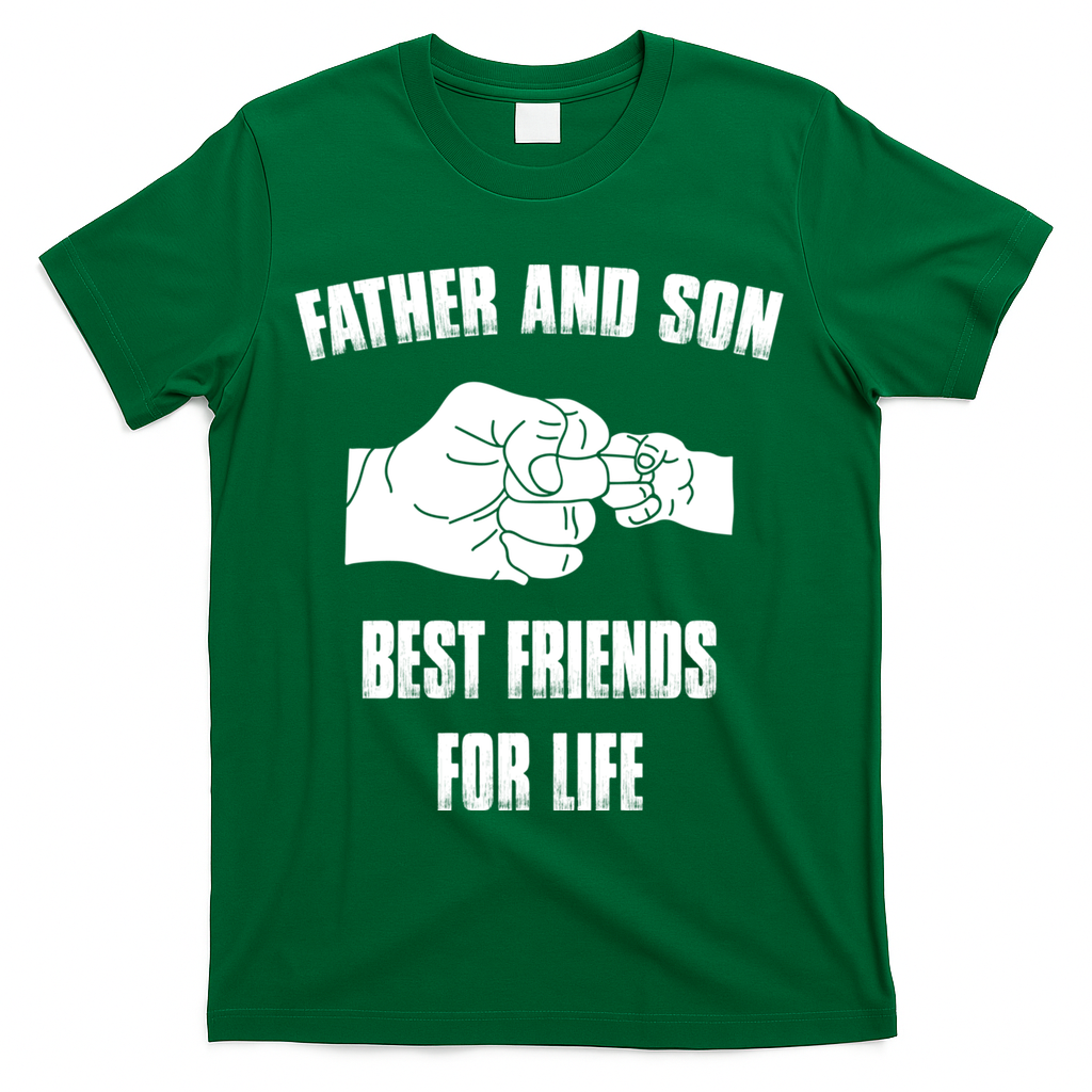 Father Son Best Friends For Life Fist Bump Gift T-Shirt