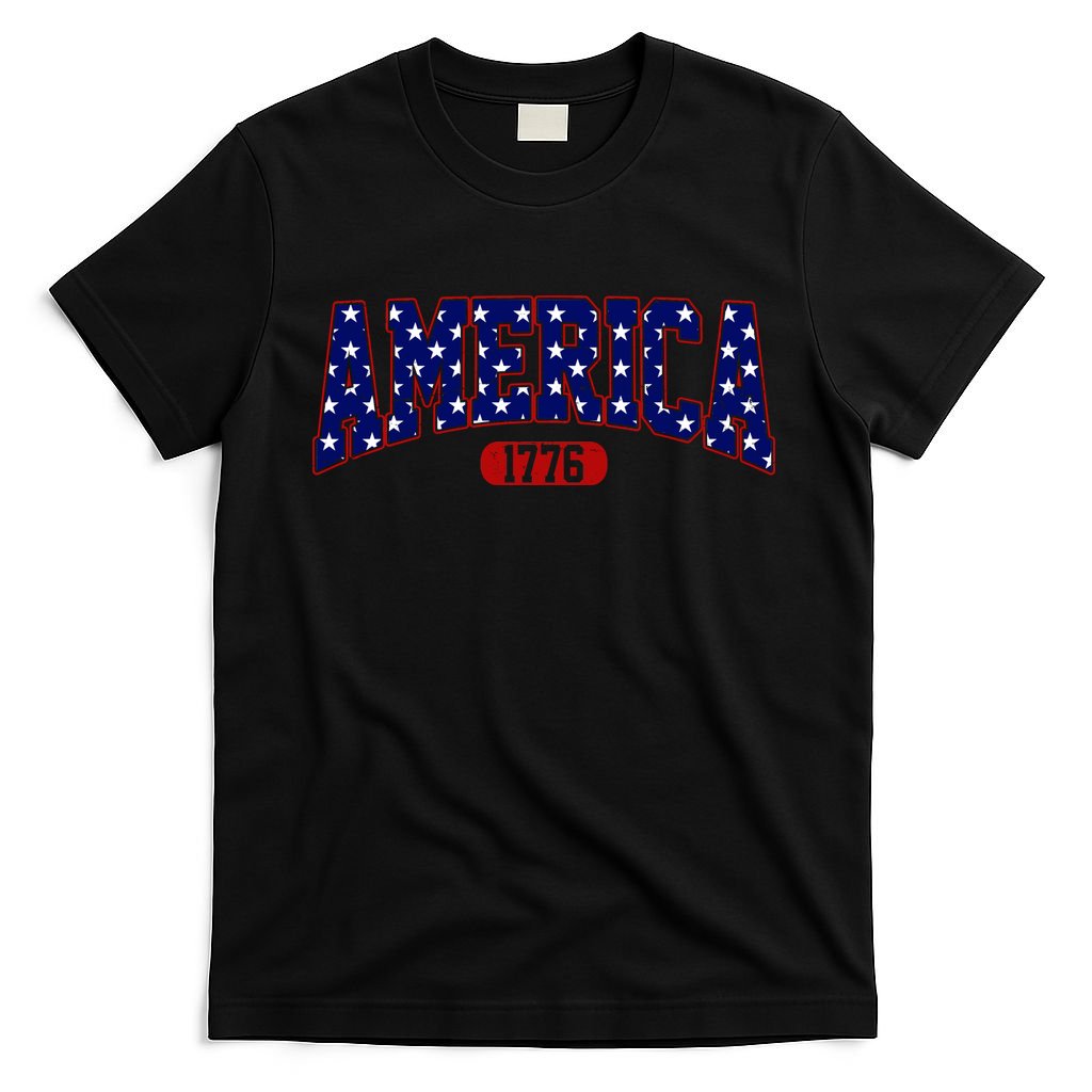 America 1776 Retro 4th Of July Independence Day  T-Shirt
