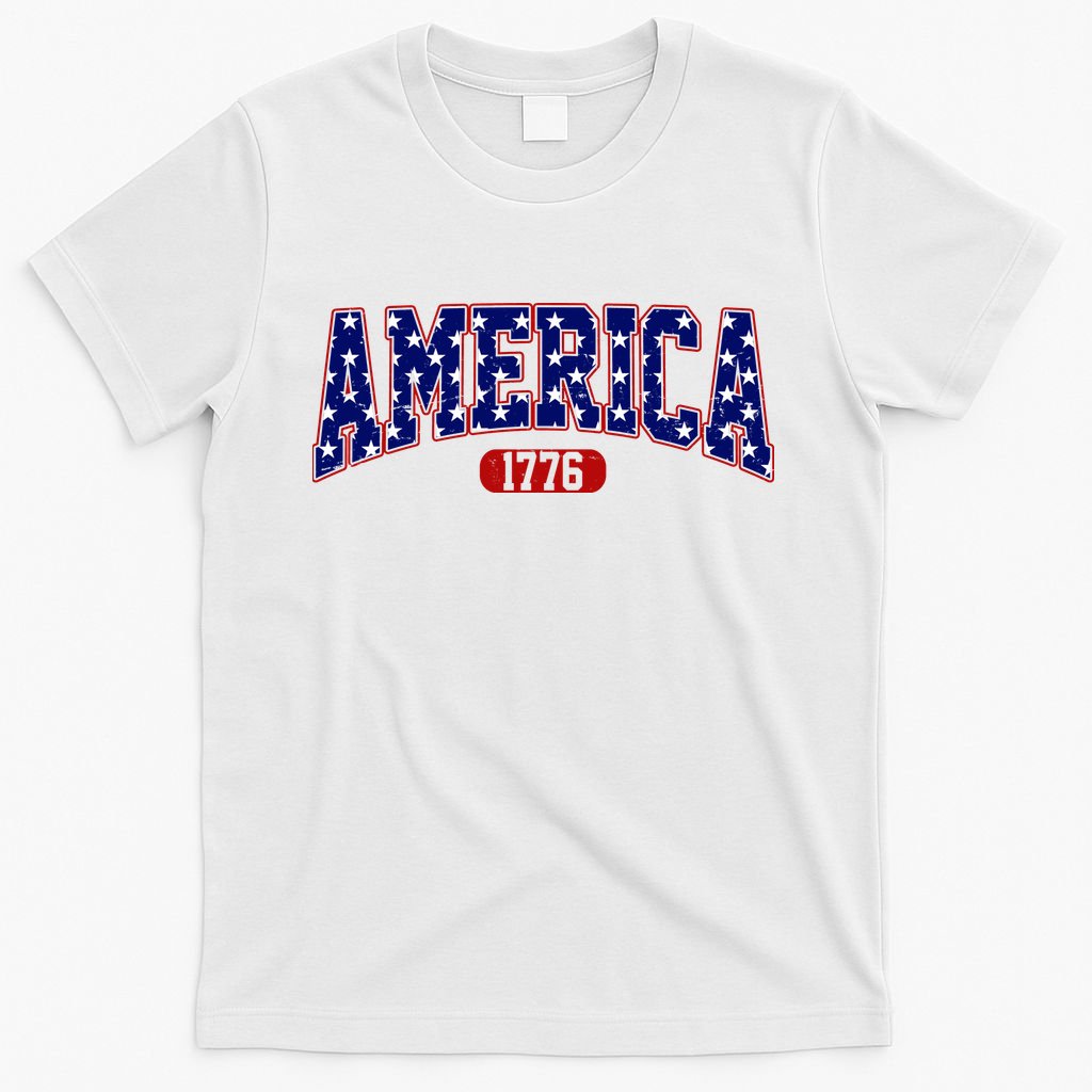 America 1776 Retro 4th Of July Independence Day  T-Shirt
