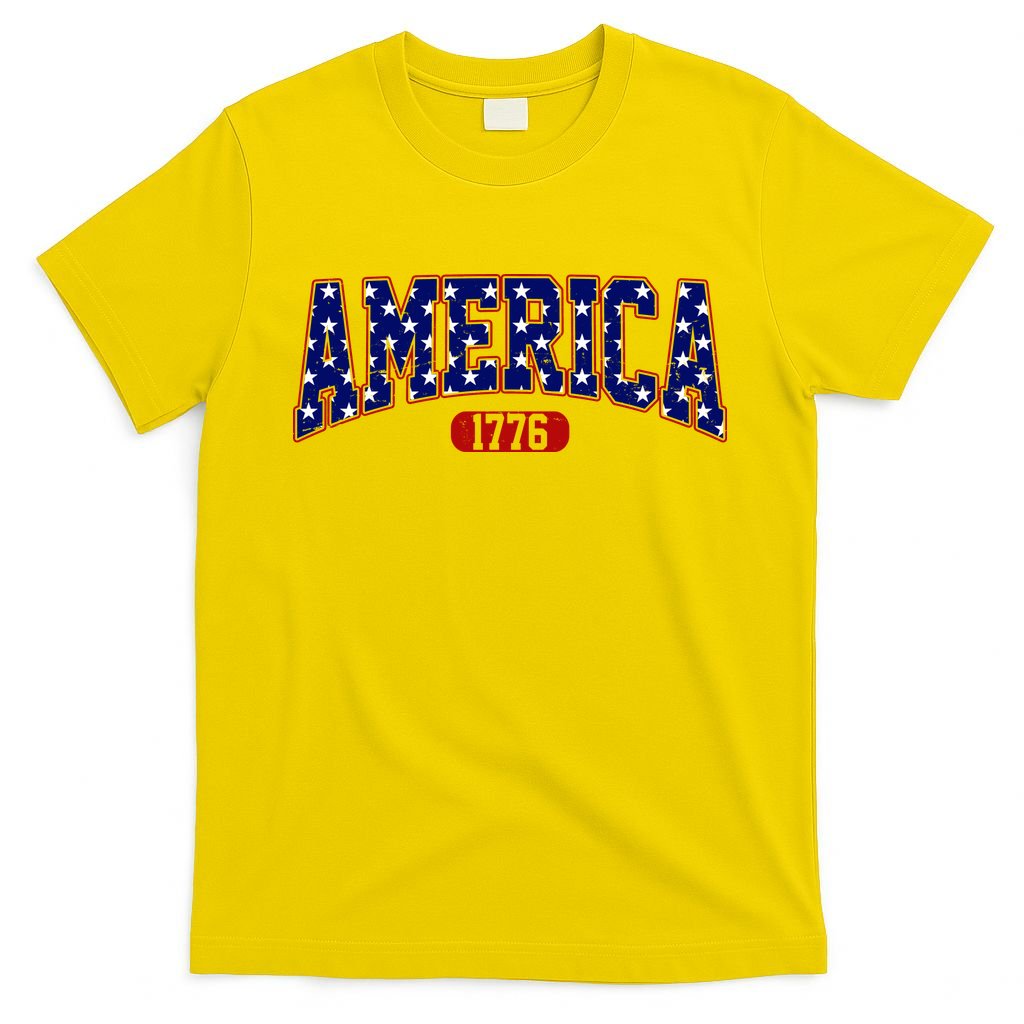 America 1776 Retro 4th Of July Independence Day  T-Shirt