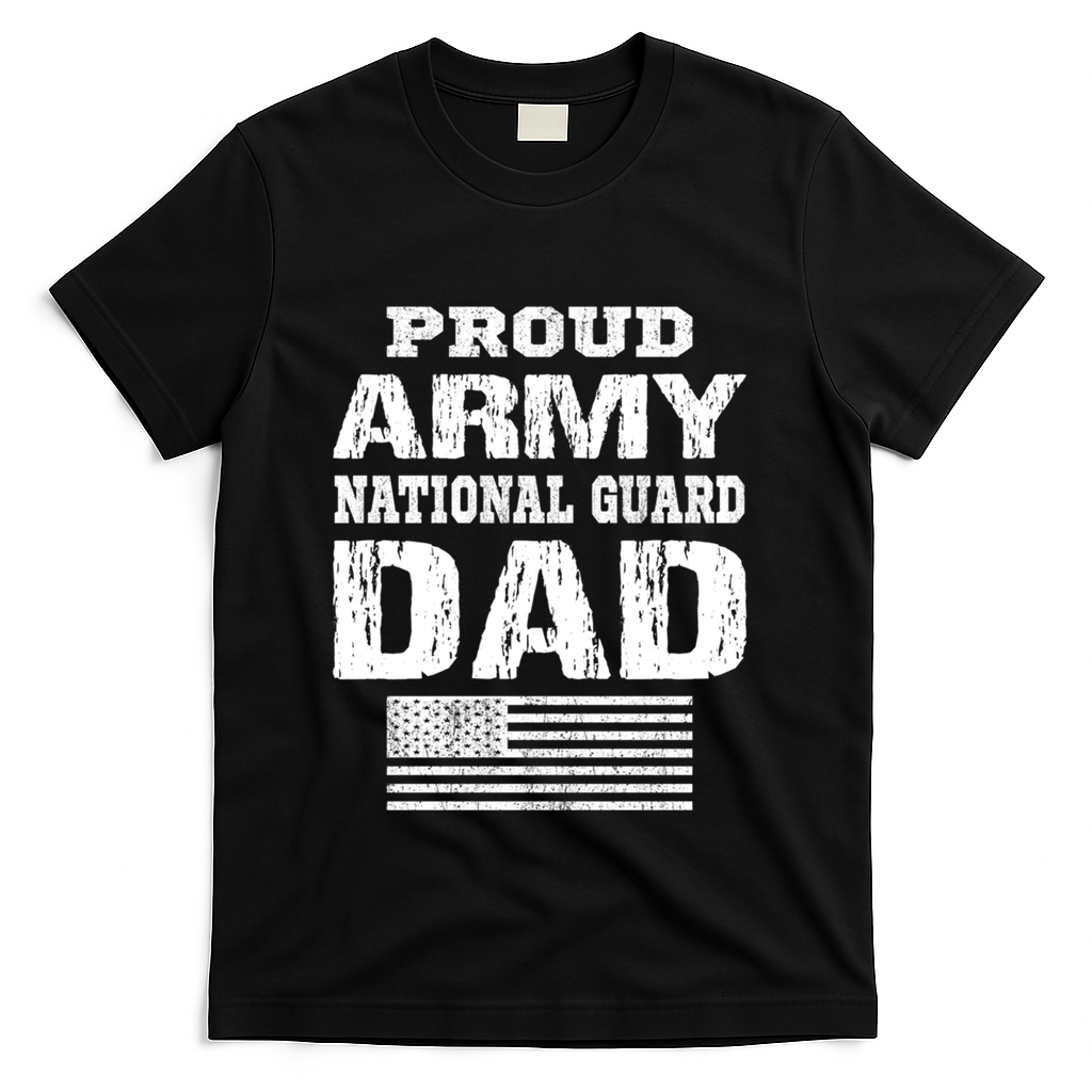 Vintage Proud Army National Guard Dad U S Military Gift T-Shirt