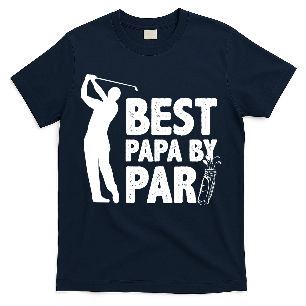 Best Papa By Par Fathers Day Golf T-Shirt