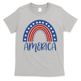 America 4th Of July Rainbow USA T-Shirt