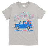 America 4th Of July Firework Truck T-Shirt