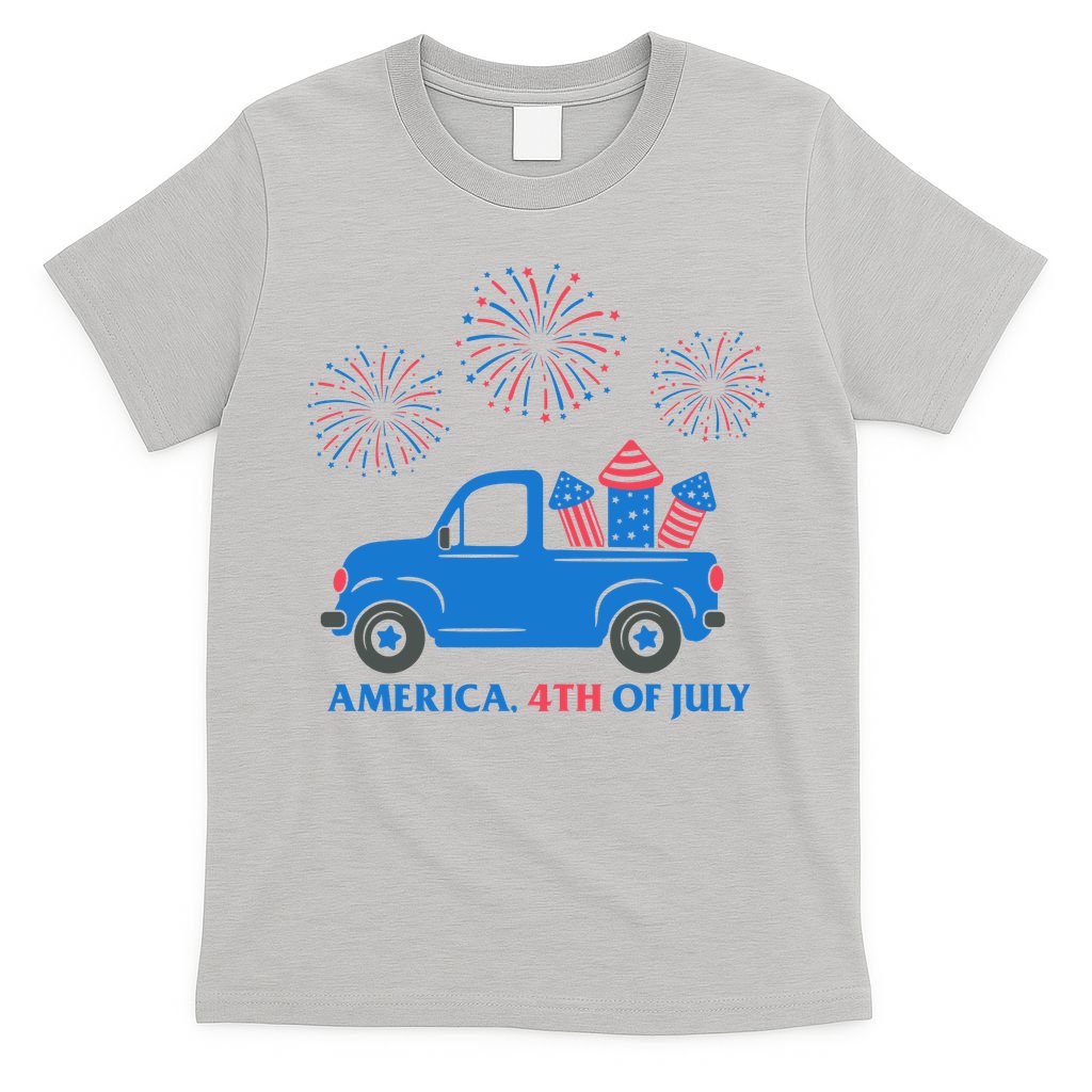 America 4th Of July Firework Truck T-Shirt