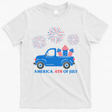 America 4th Of July Firework Truck T-Shirt