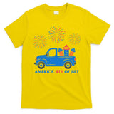America 4th Of July Firework Truck T-Shirt