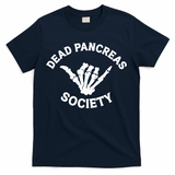 Type 1 Diabetes Awareness Dead Pancreas Society Skeleton Hand Halloween T-Shirt