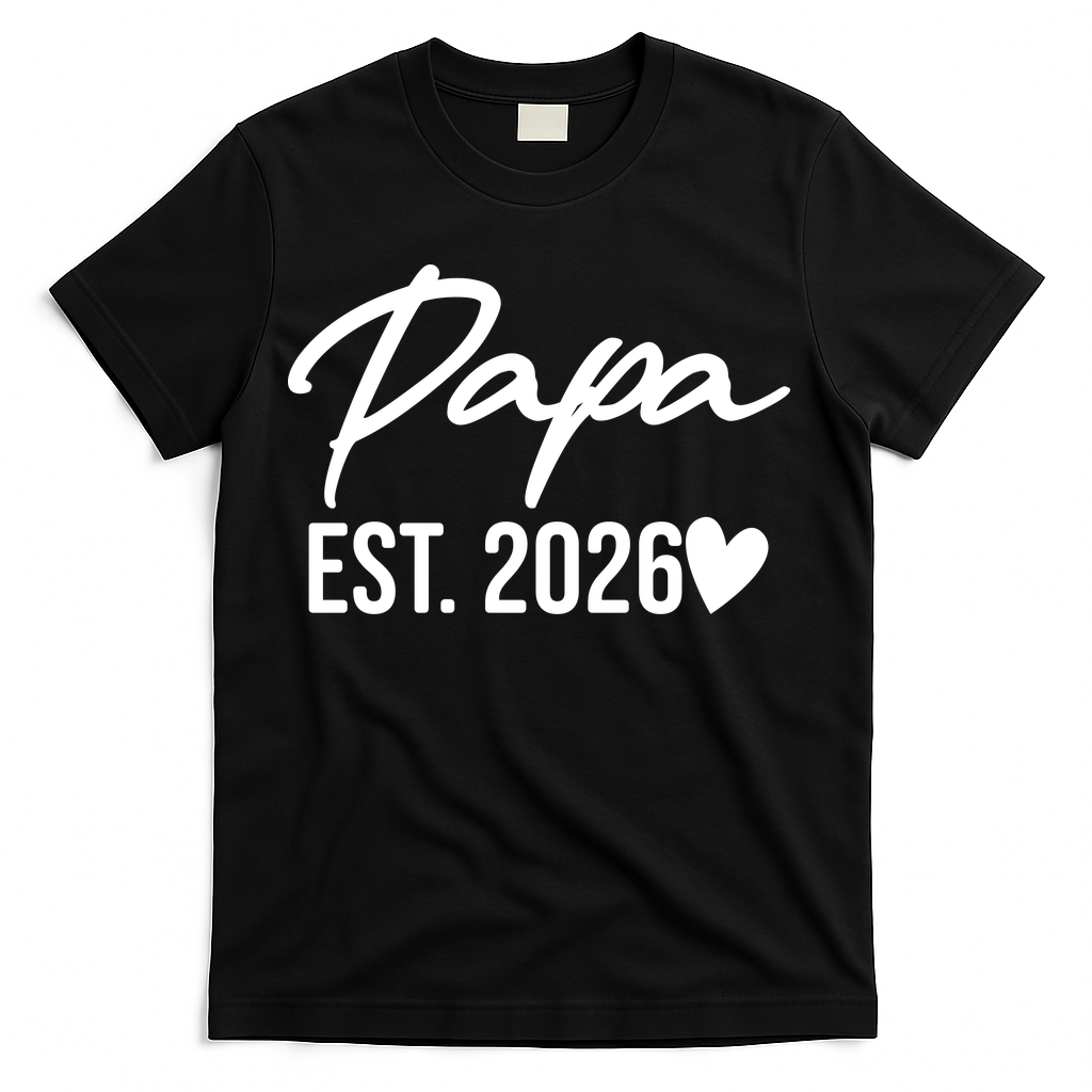 Papa EST 2026 T-Shirt
