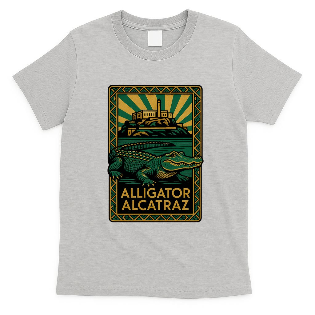 Alligator Alcatraz Art Deco T-Shirt
