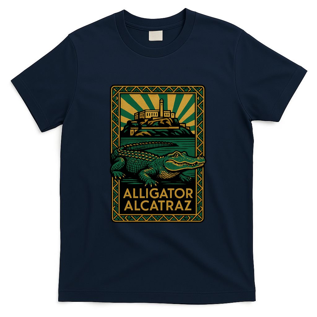 Alligator Alcatraz Art Deco T-Shirt