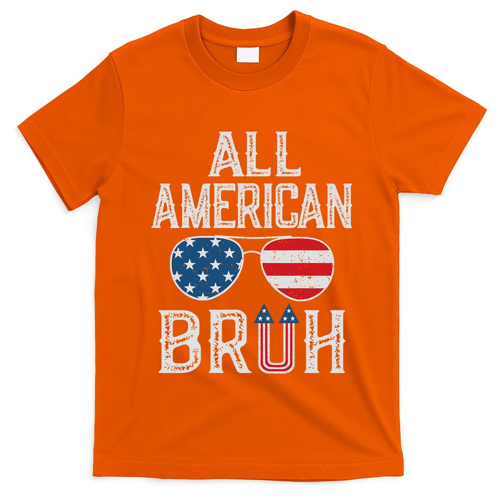 All American Bruh 4th Of July Boy Patriotic T-Shirt