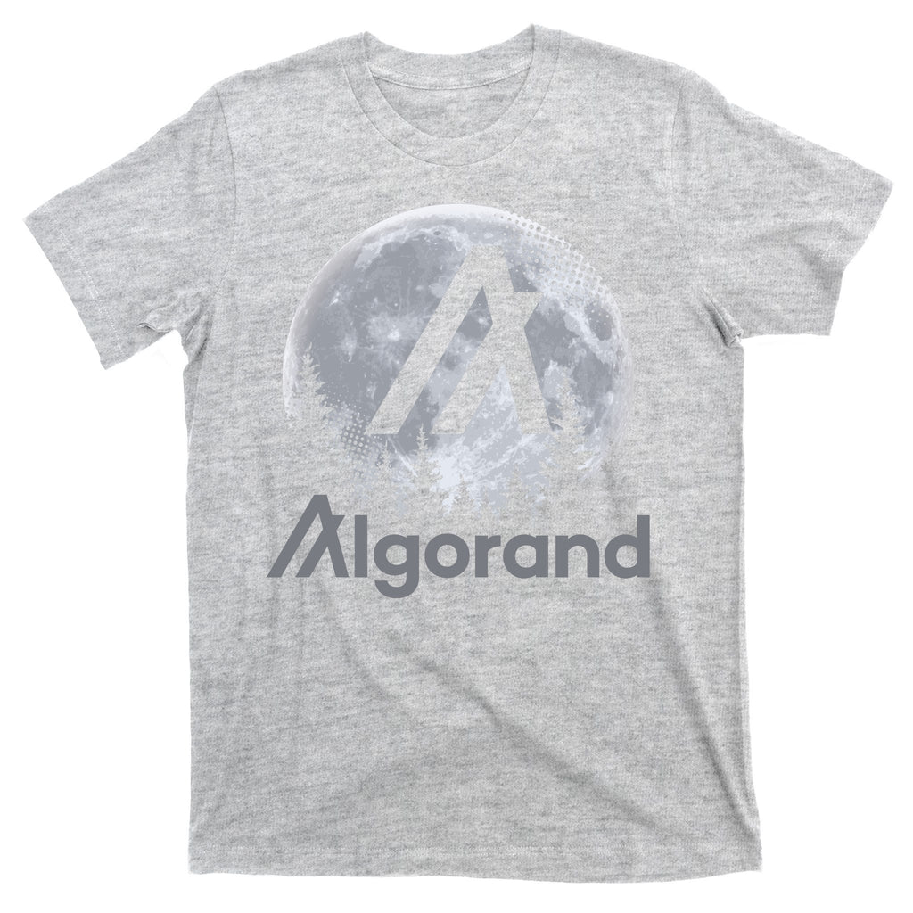 Algorand ALGO Coin Cryptocurrency Wilderness Full Moon T-Shirt