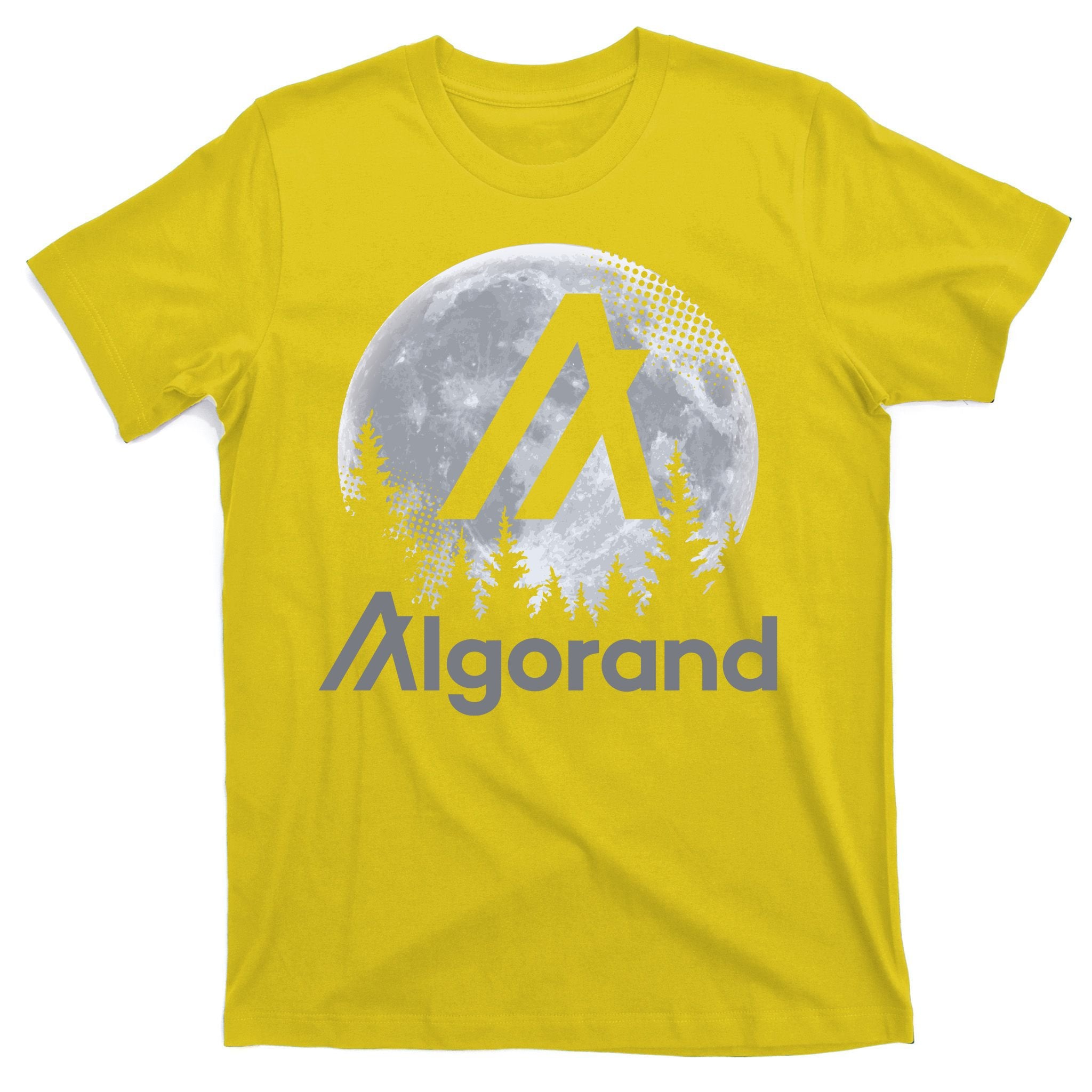 Algorand ALGO Coin Cryptocurrency Wilderness Full Moon T-Shirt