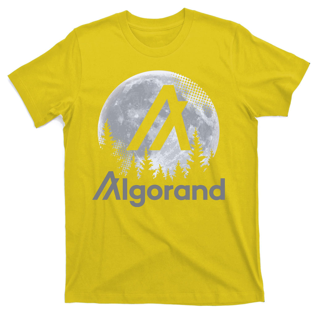 Algorand ALGO Coin Cryptocurrency Wilderness Full Moon T-Shirt