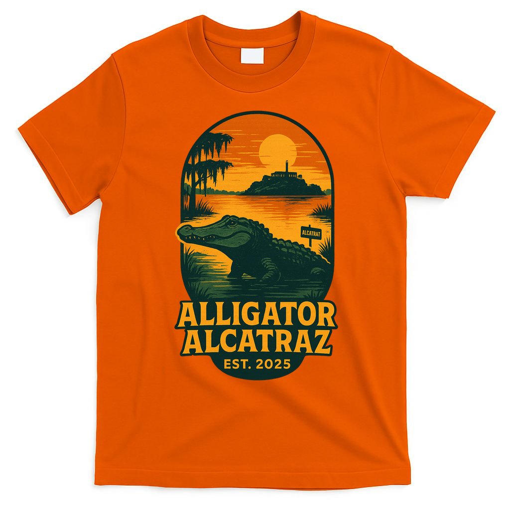 Alligator Alcatraz Established 2025 Gator Swamp T-Shirt