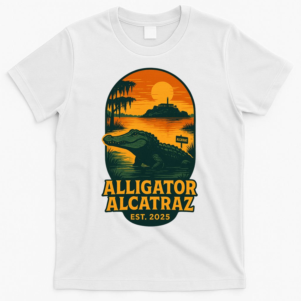 Alligator Alcatraz Established 2025 Gator Swamp T-Shirt