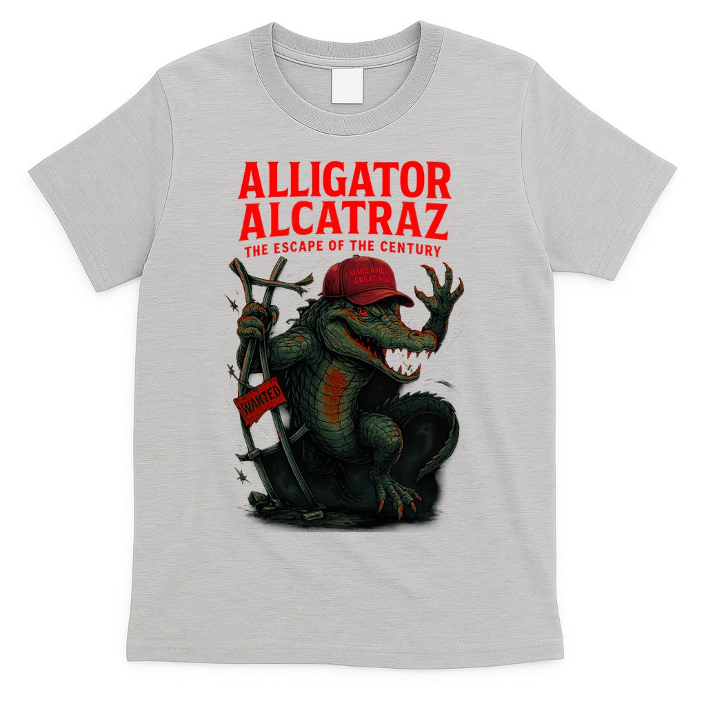 Alligator Alcatraz Escape Warning MAGA T-Shirt