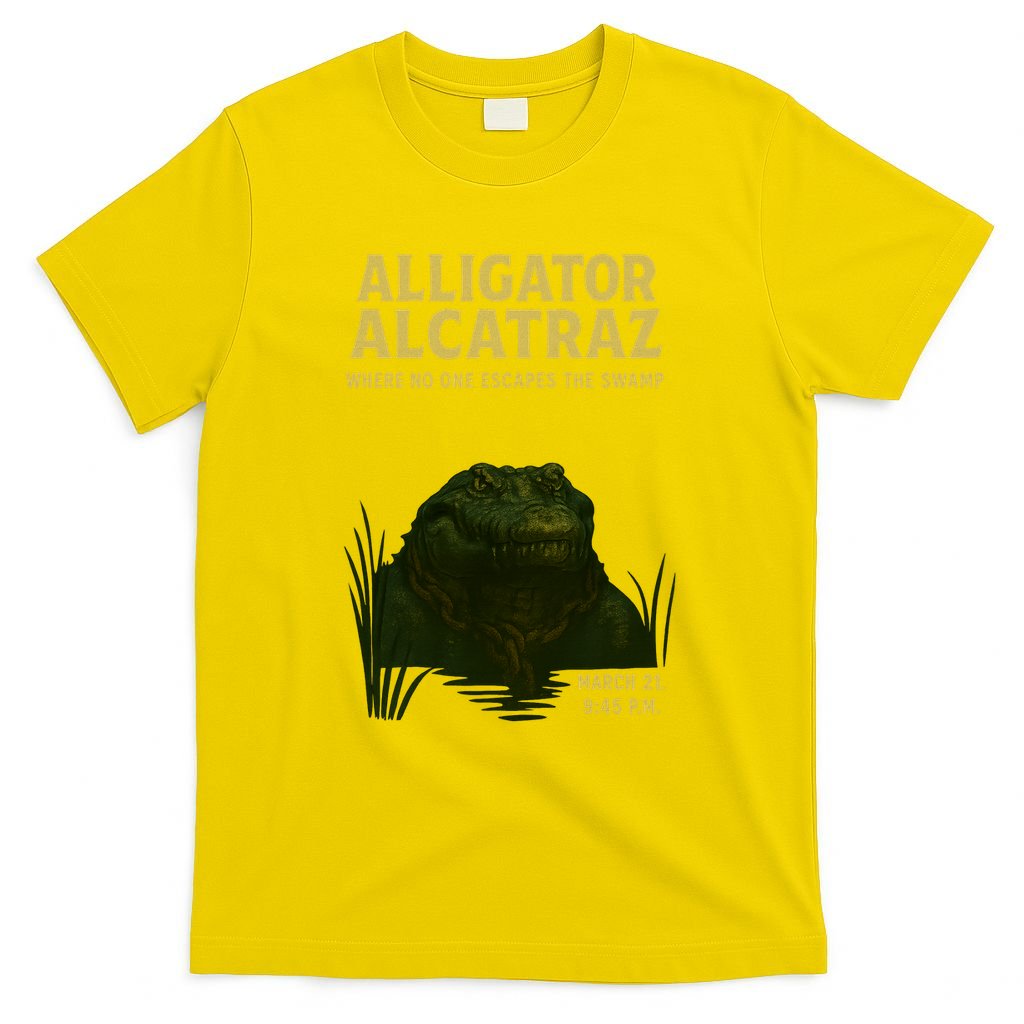 Alligator Alcatraz In Action T-Shirt
