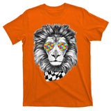 Autism Awareness Puzzle Sunglasses Lion T-Shirt