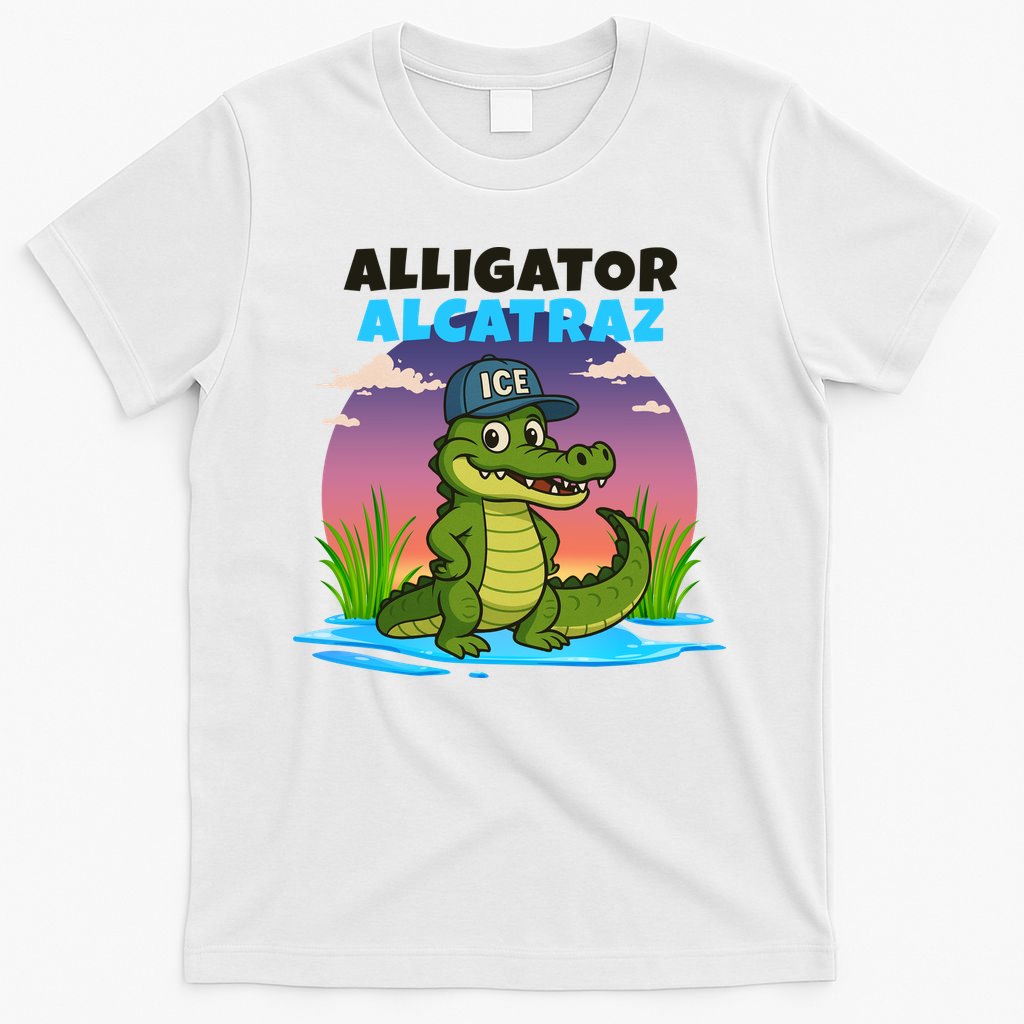 Alligator Alcatraz Sunset T-Shirt