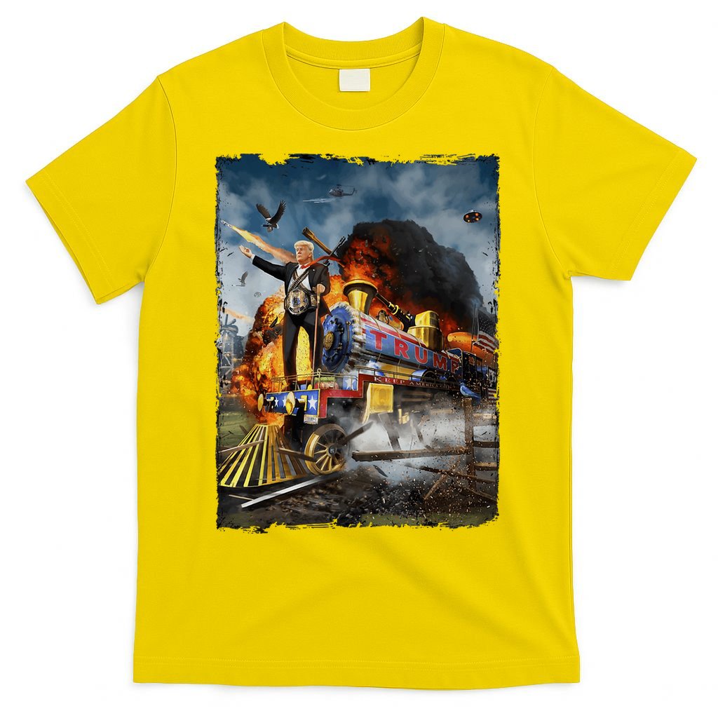 All Aboard The Trump Train Graphic Art T-Shirt