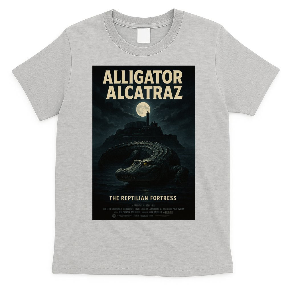 Alligator Alcatraz The Reptilian Fortress Movie Poster T-Shirt
