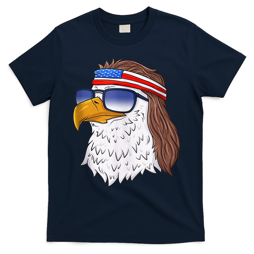 American Bald Eagle Mullet 4th Of July Funny USA Patriotic T-Shirt