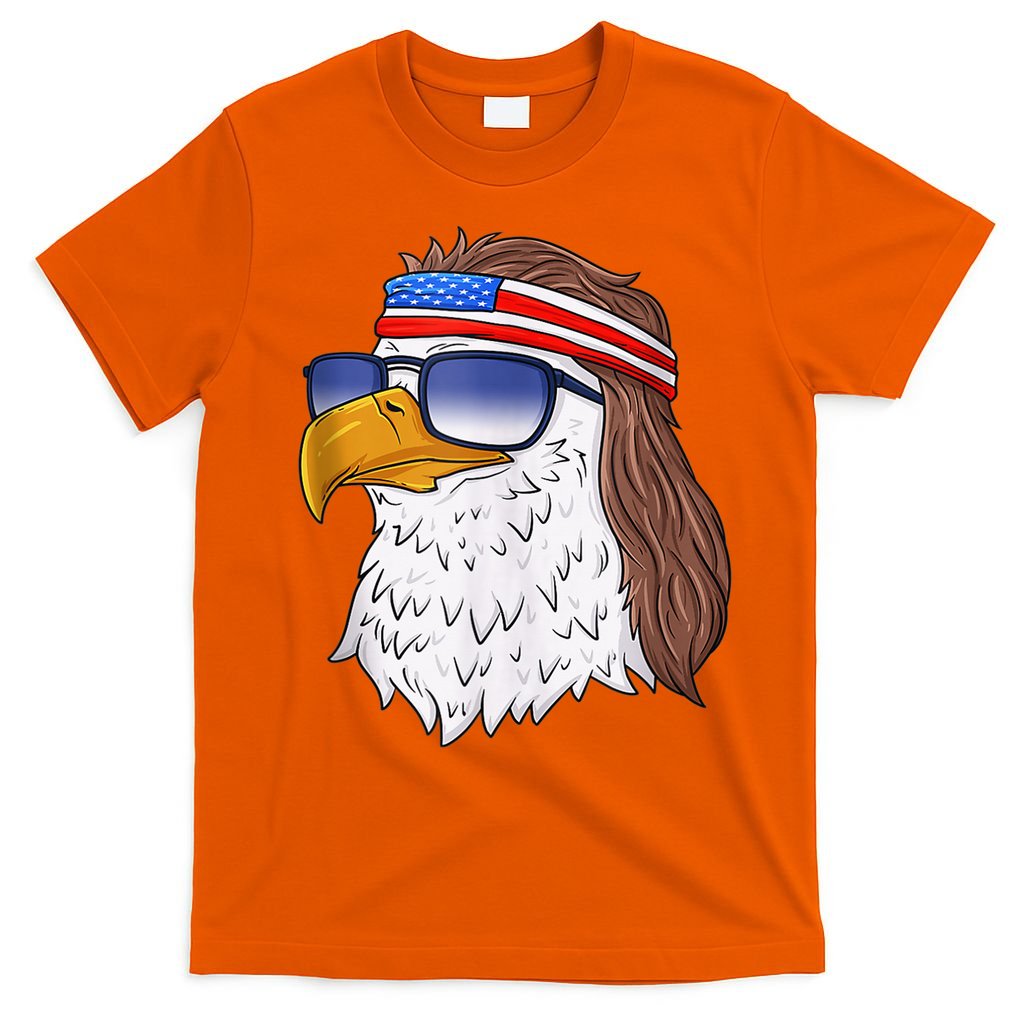 American Bald Eagle Mullet 4th Of July Funny USA Patriotic T-Shirt