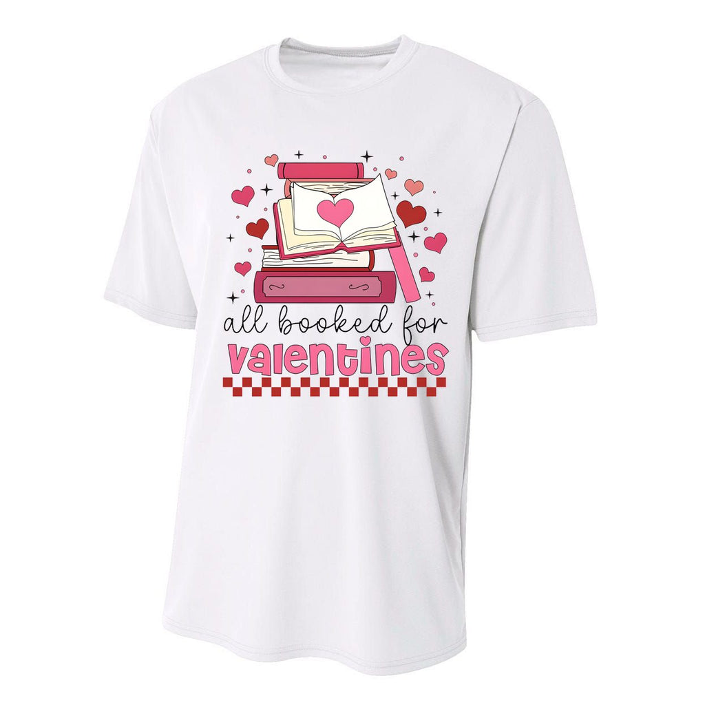 All Booked For Valentine Book Lover Bookish Performance Sprint T-Shirt