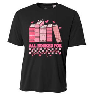 All Booked For Valentines Day Teachers Book Lovers Librarian Cooling Performance Crew T-Shirt