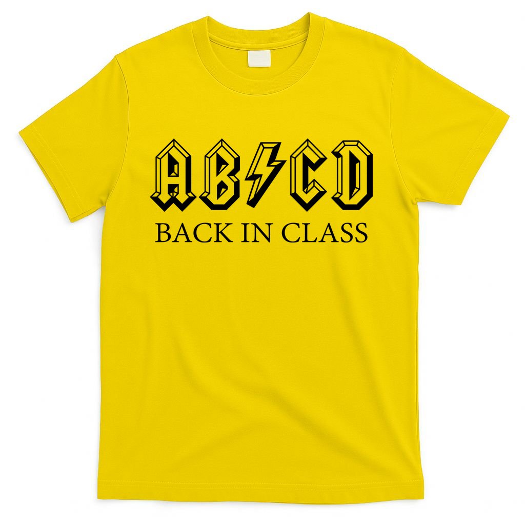 ABCD Back In Class Back To School Funny Teacher T-Shirt