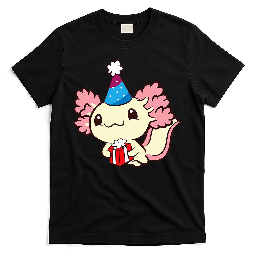 Axolotl Birthday Party Cute Axolotl Birthday Party Axolotl T-Shirt