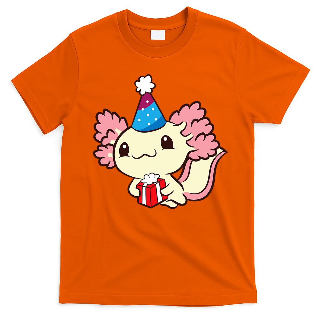Axolotl Birthday Party Cute Axolotl Birthday Party Axolotl T-Shirt