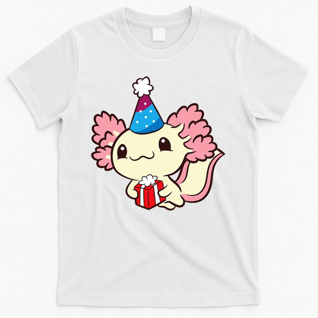 Axolotl Birthday Party Cute Axolotl Birthday Party Axolotl T-Shirt