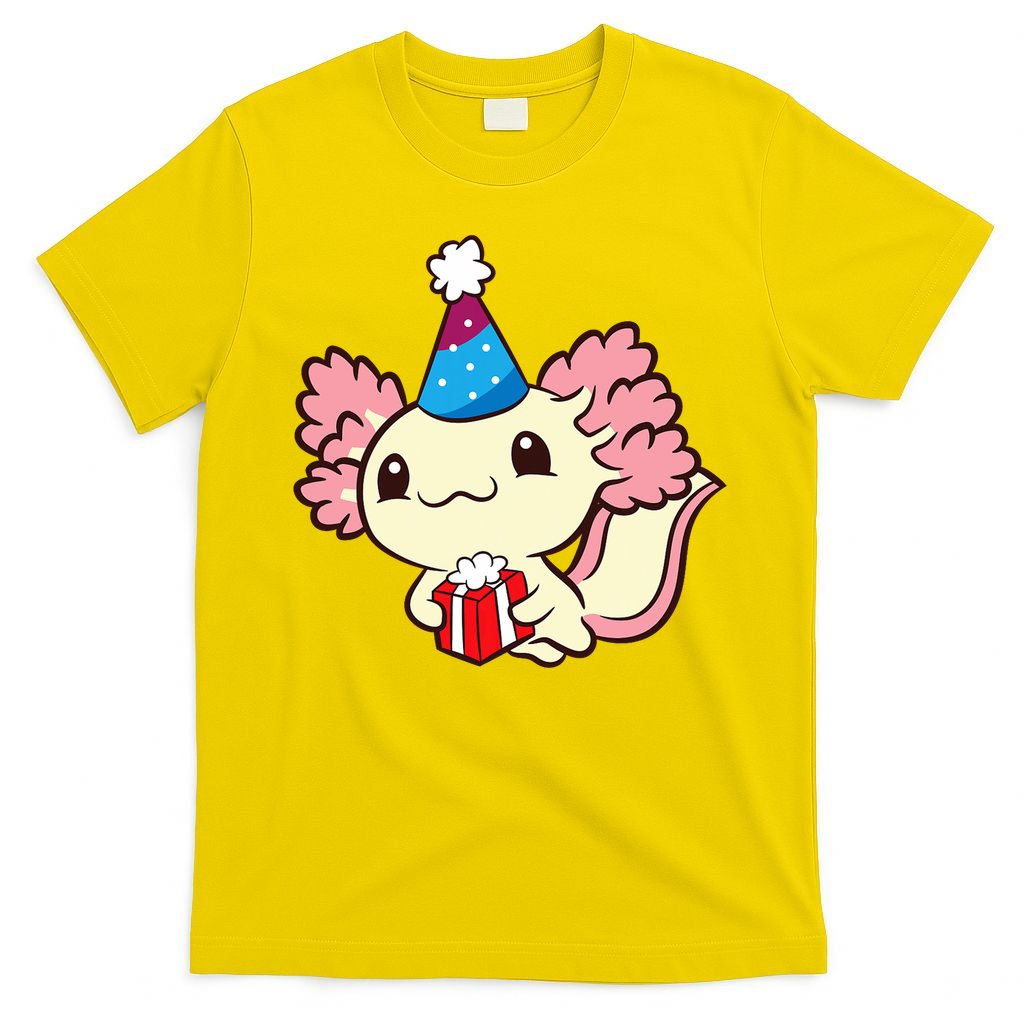 Axolotl Birthday Party Cute Axolotl Birthday Party Axolotl T-Shirt
