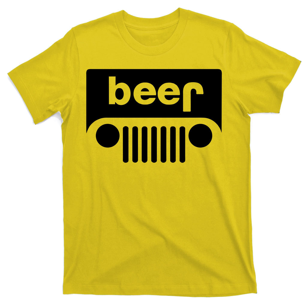 Adult Beer Funny Upside Down Logo T-Shirt