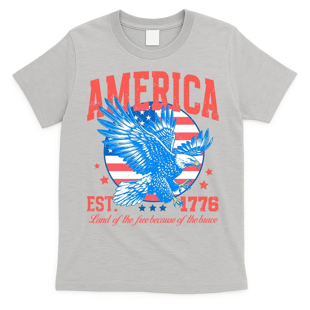 America Est 1776 Land Of The Free Because Of The Brave T-Shirt