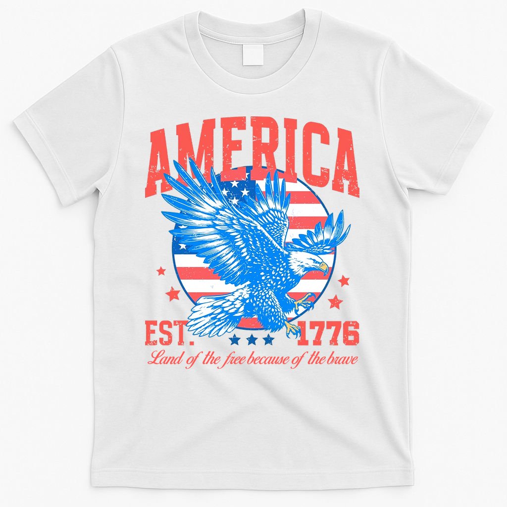 America Est 1776 Land Of The Free Because Of The Brave T-Shirt