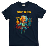 Albert Einstein E-MC2 Cartoon Superhero Comic Style T-Shirt