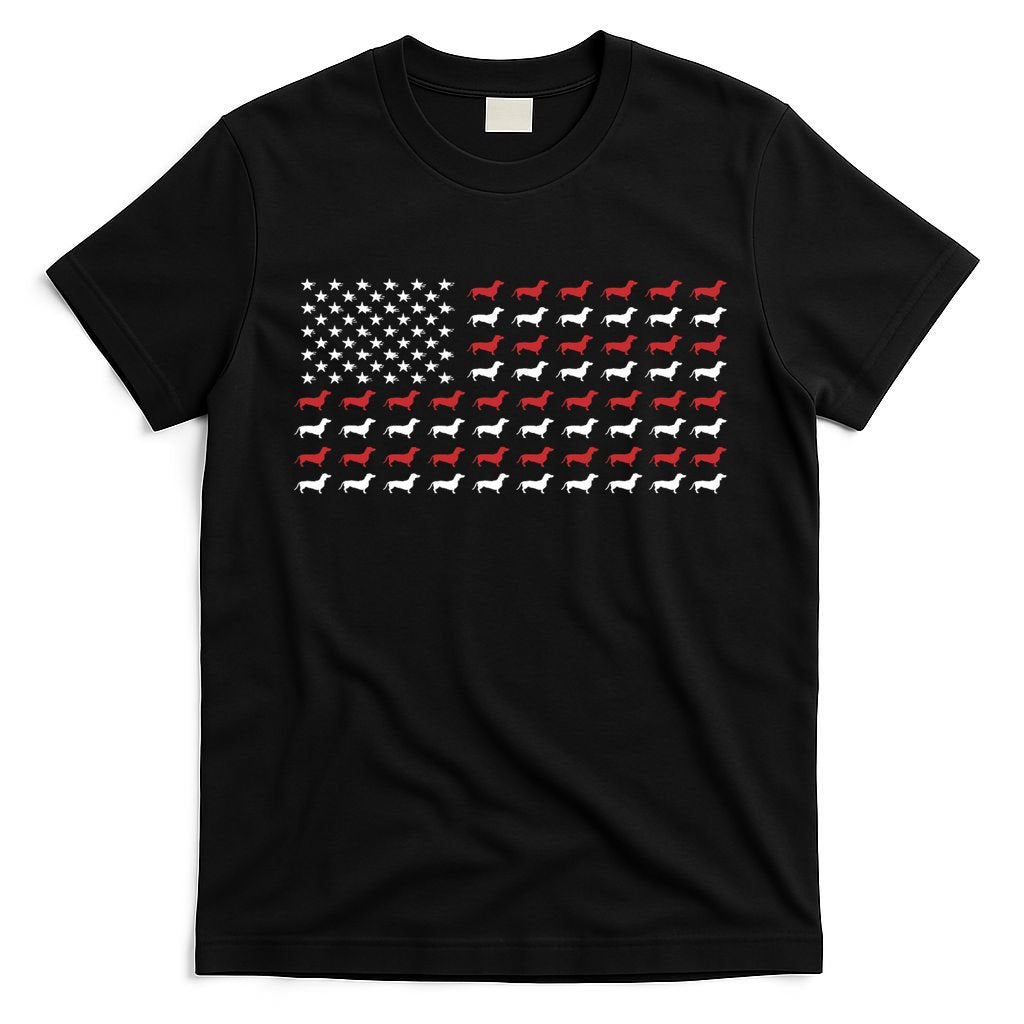 American Flag Dachshund Patriotic Dachshund  T-Shirt