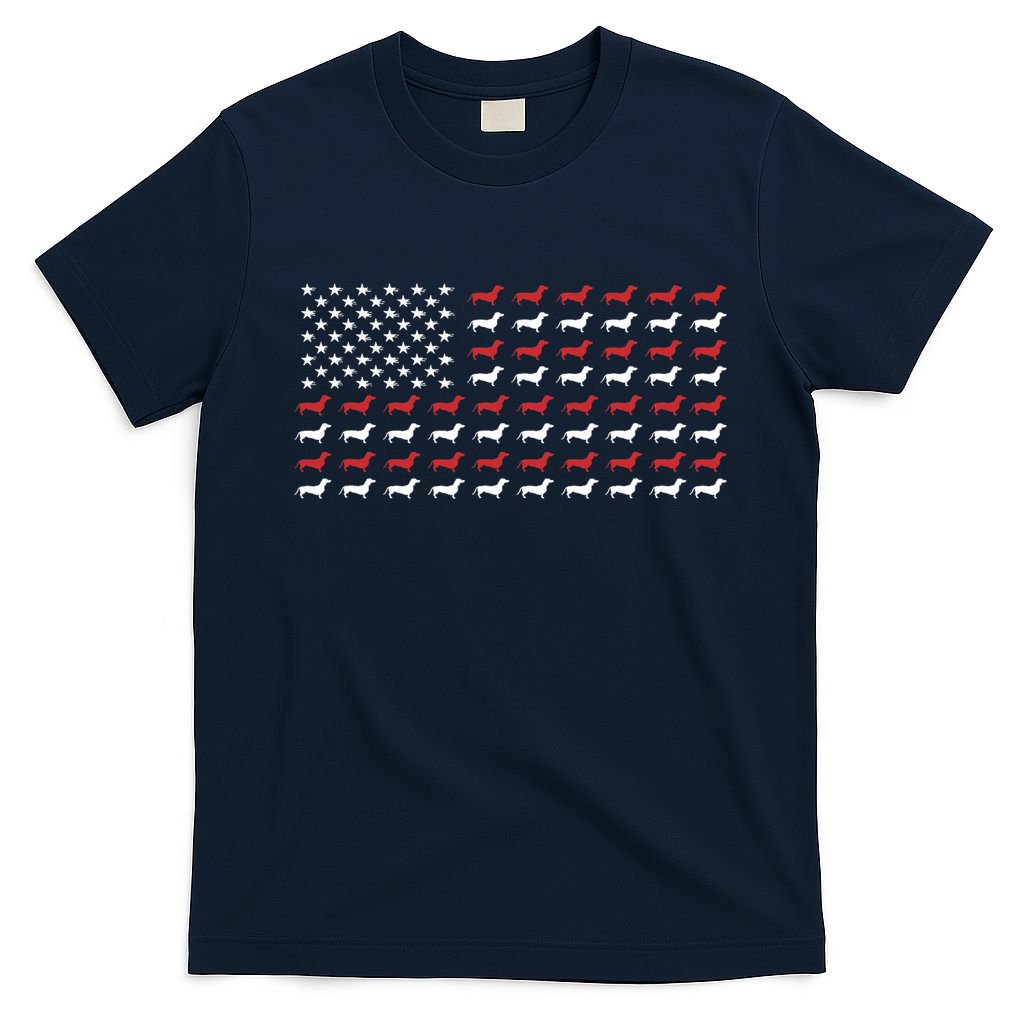 American Flag Dachshund Patriotic Dachshund  T-Shirt