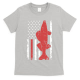 American Flag Fishing Bass Pro Fish 4th Of July Cool Gift T-Shirt