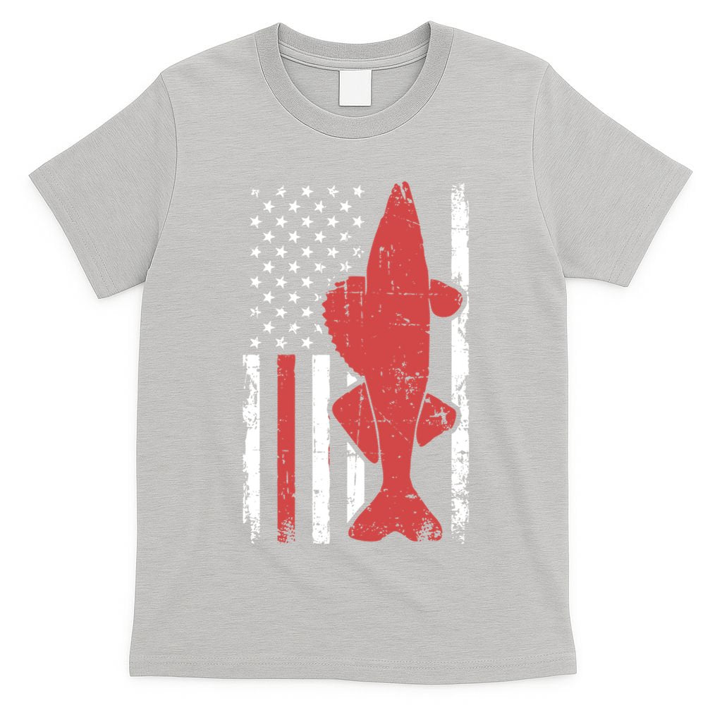 American Flag Fishing Bass Pro Fish 4th Of July Cool Gift T-Shirt