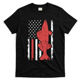 American Flag Fishing Bass Pro Fish 4th Of July Cool Gift T-Shirt