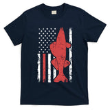 American Flag Fishing Bass Pro Fish 4th Of July Cool Gift T-Shirt