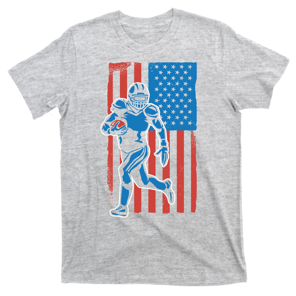 American Football Player Flag T-Shirt