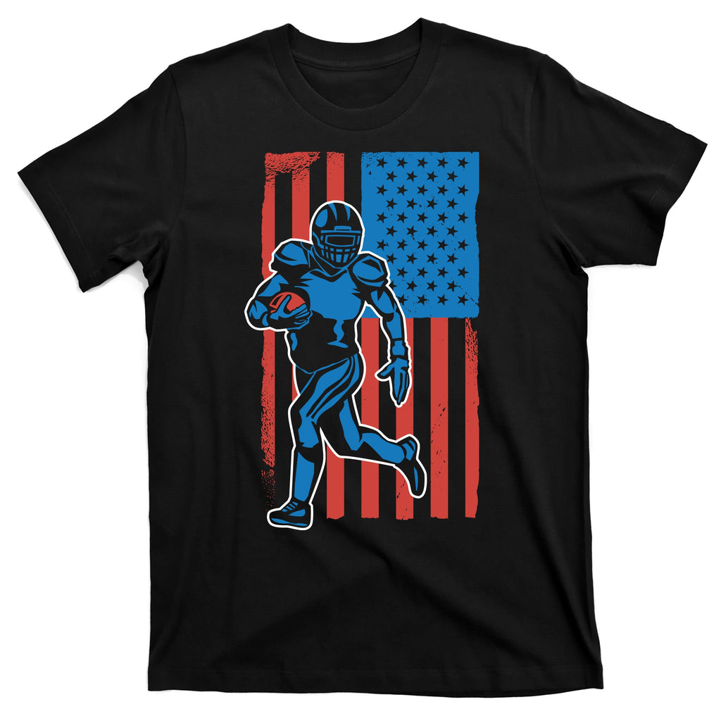 American Football Player Flag T-Shirt